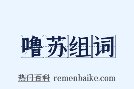 噜苏组词是什么意思的图片